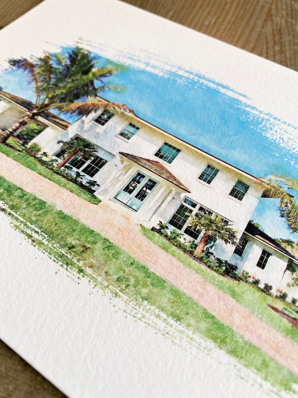 Custom House Portrait - Watercolor - Image 2