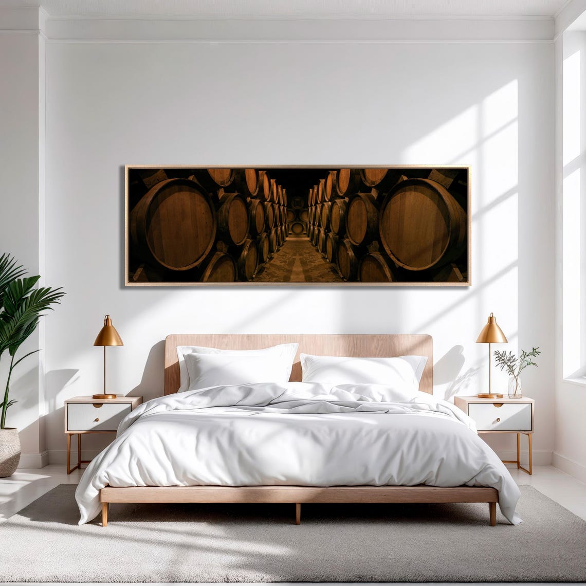 Old Oak Wine Barrel Cellar Vault Rustic Triptych Winery Poster - Image 6