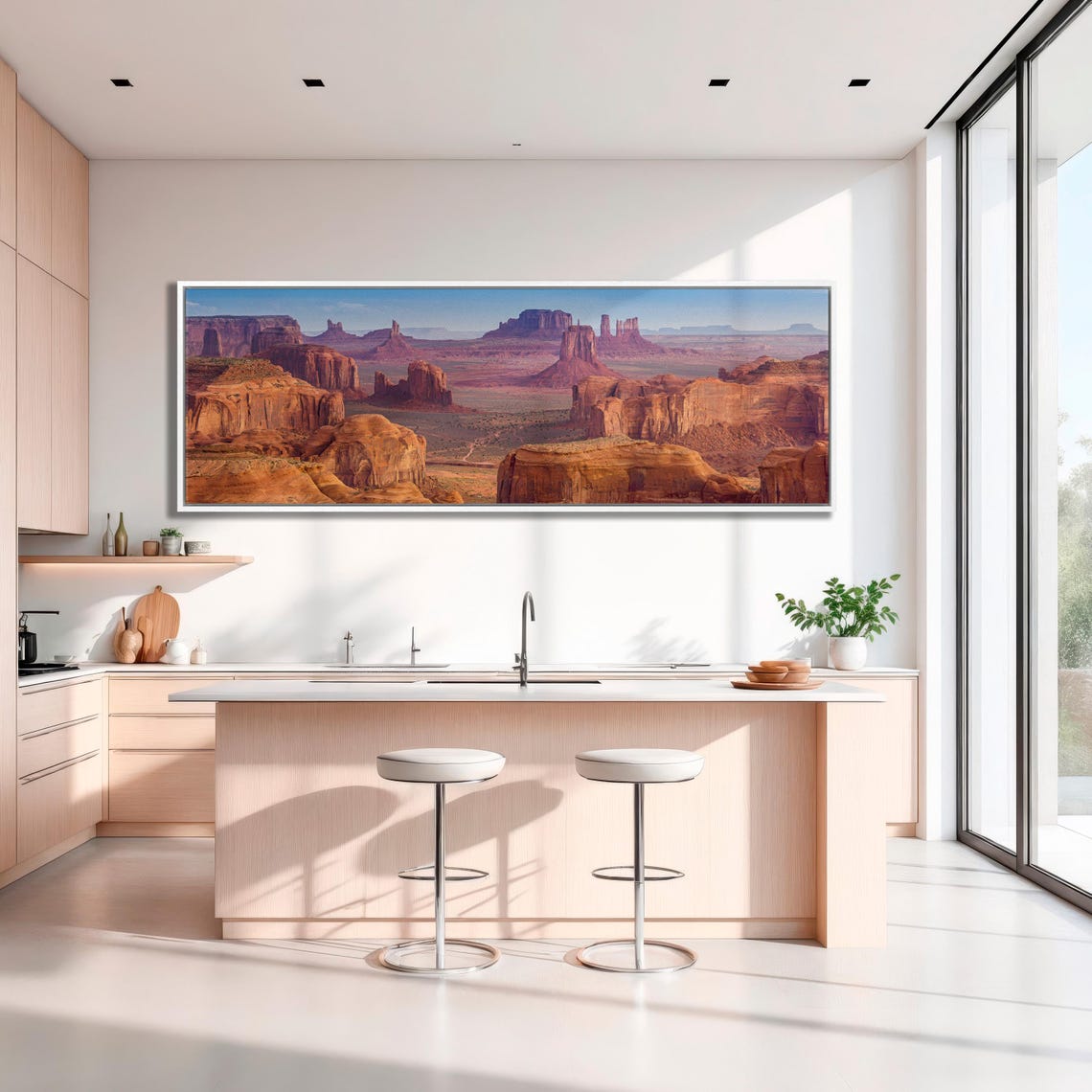 Monument Valley Desert Buttes Arizona Tribal Park Triptych Poster - Image 2