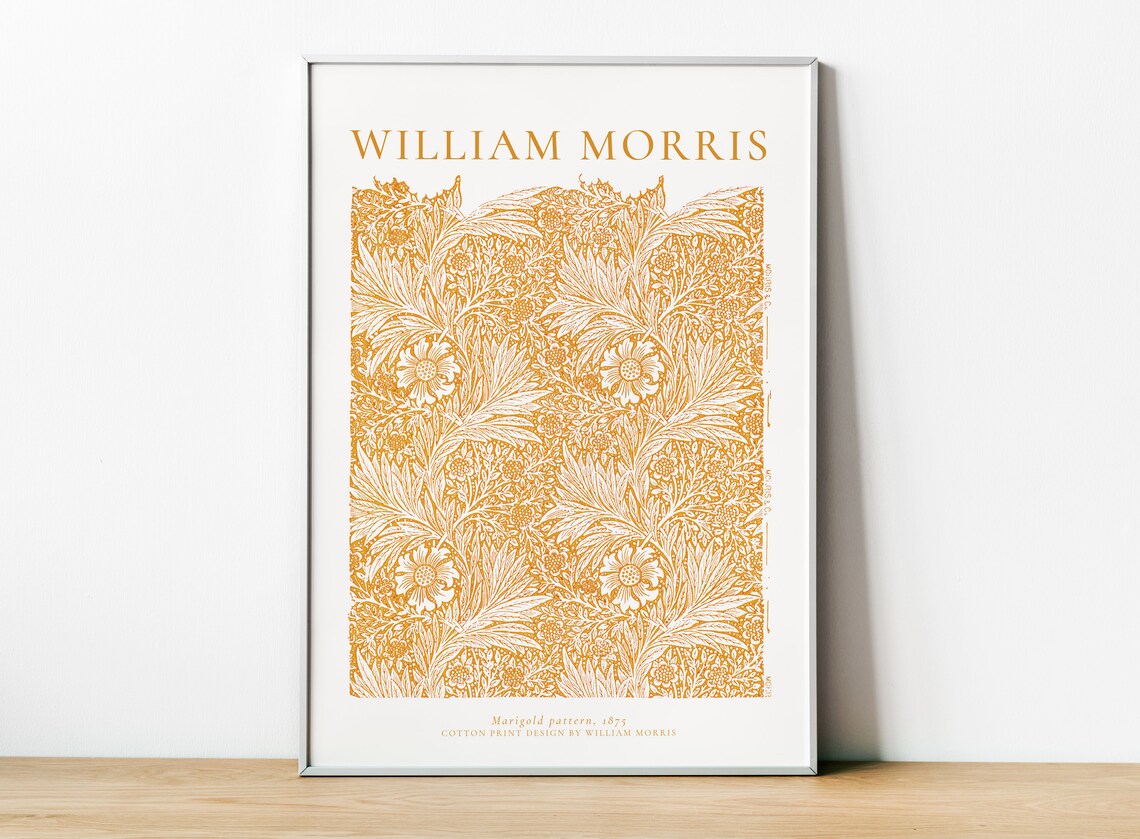 William Morris Exhibition Poster, Arts And Crafts