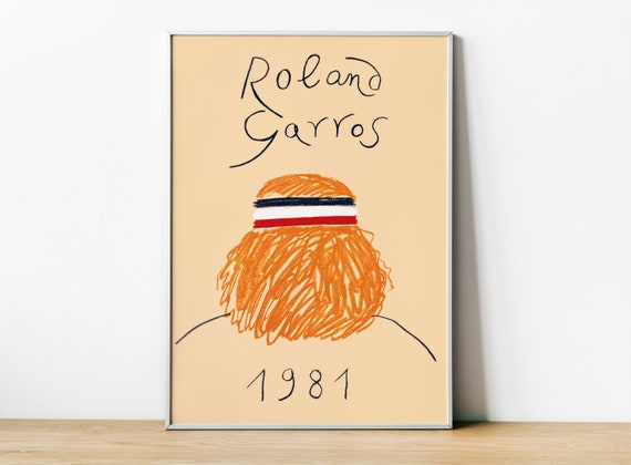 Roland Garros 1981 Vintage Tennis Poster