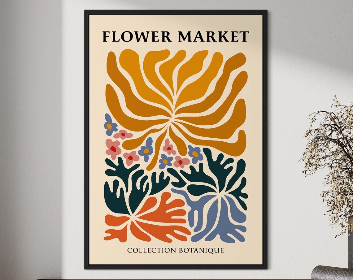 Botanical Flower - Contemporary Travel Poster - Image 5