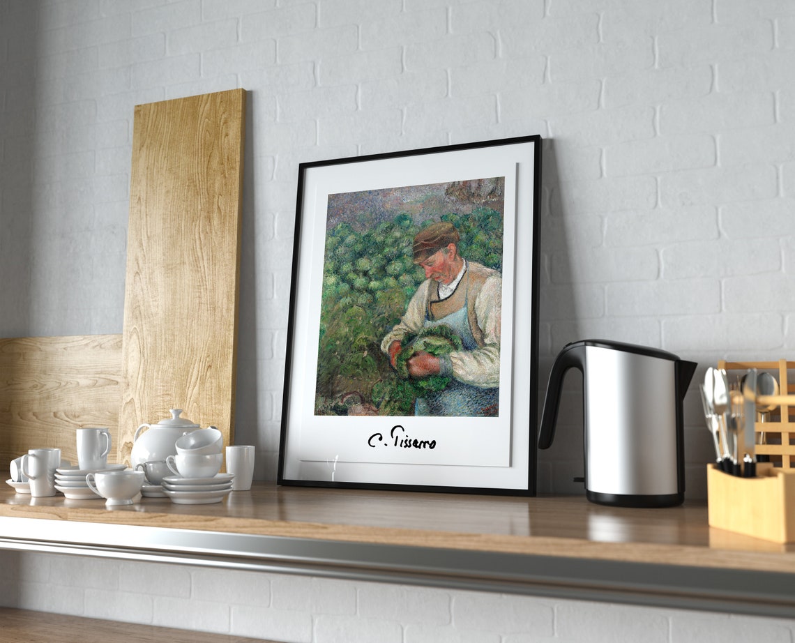 Camille Pissarro The Gardener Old Peasant With Cabbage Poster - Image 4