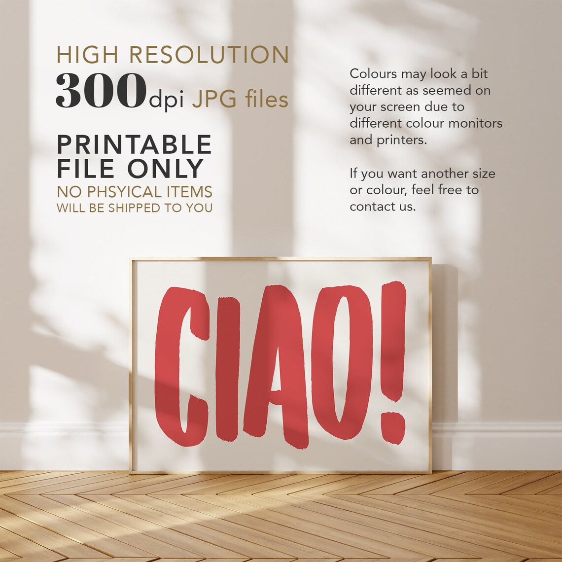 Ciao Bold Typography Retro Travel Poster - Image 4