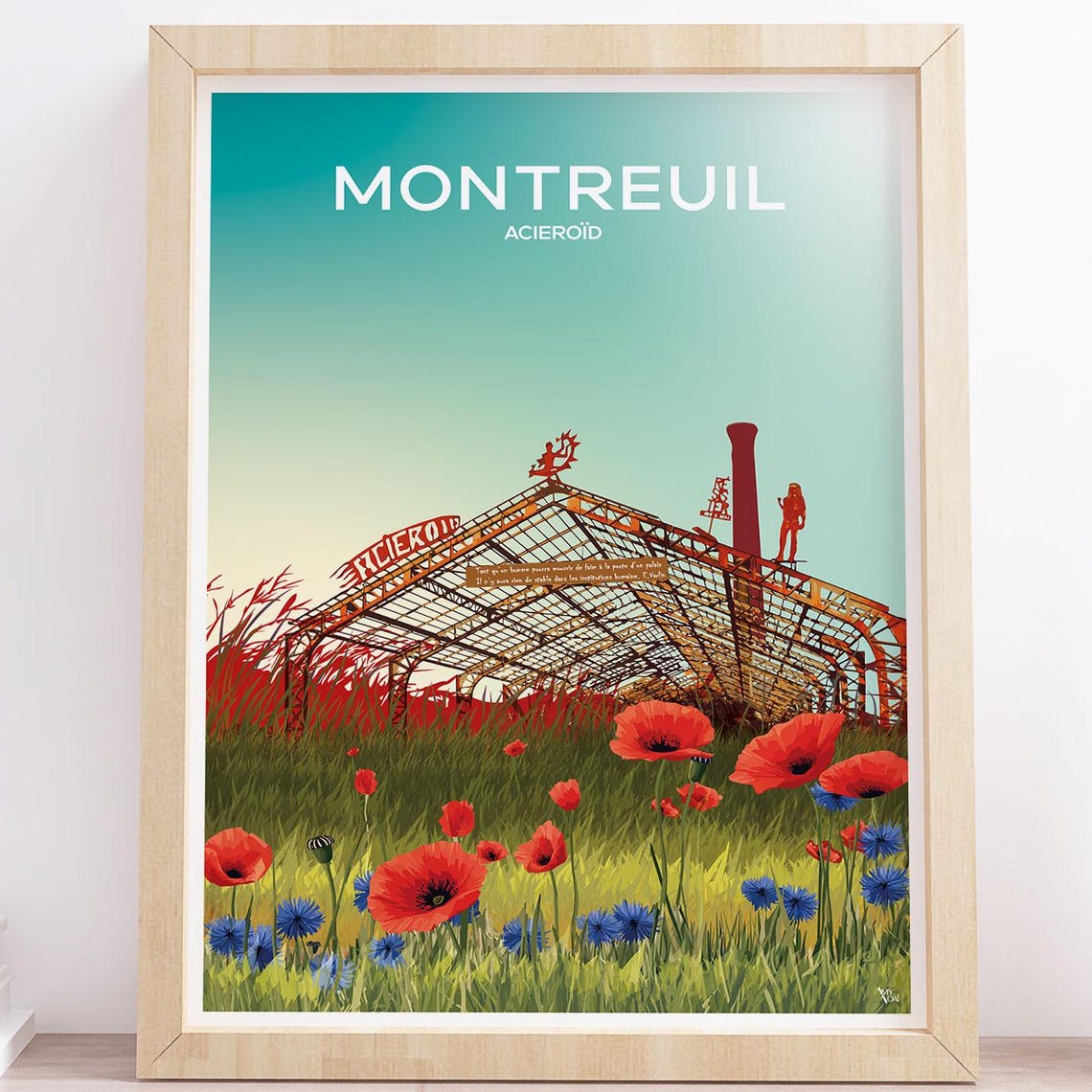 Montreuil Acieroid Poster