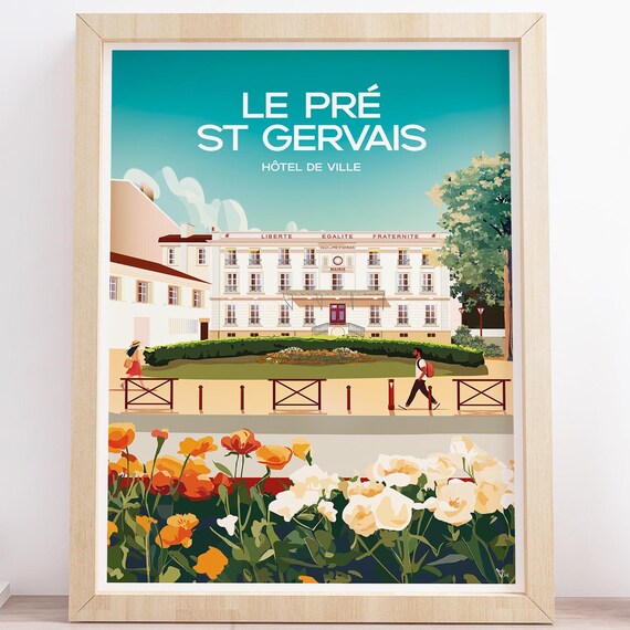 1 Poster Le Pre St Gervais N1 Of Town Hall