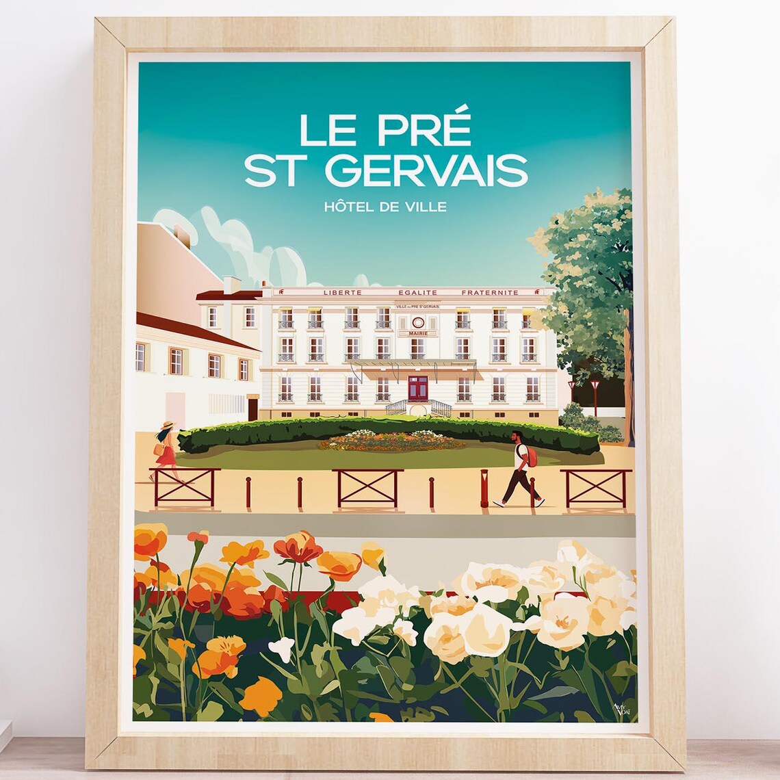 1 Poster Le Pre St Gervais N1 Of Town Hall