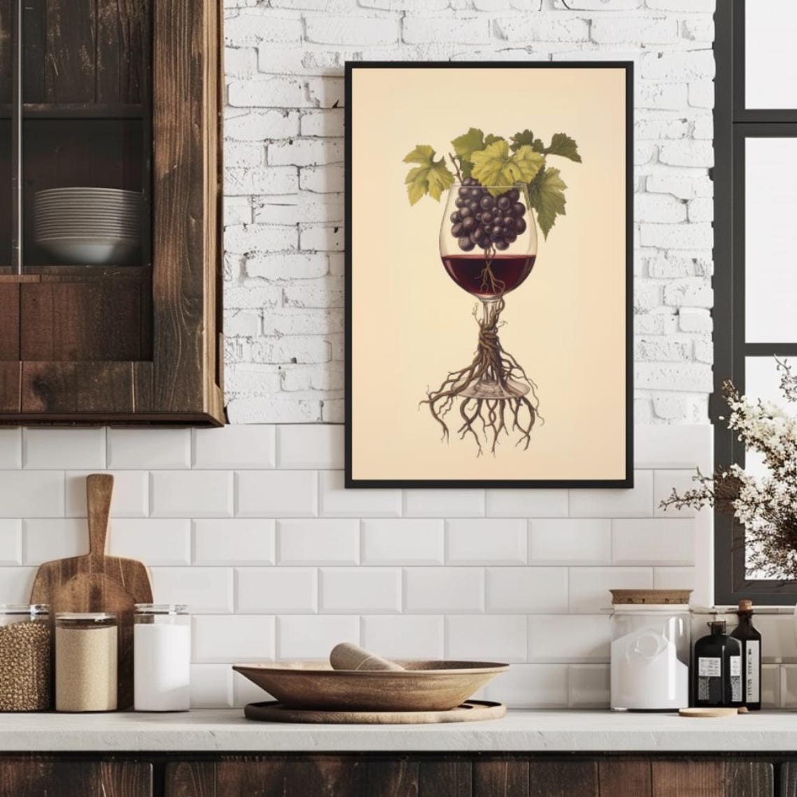 Roots Of Wine Vintage Vineyard Art Print - Image 3