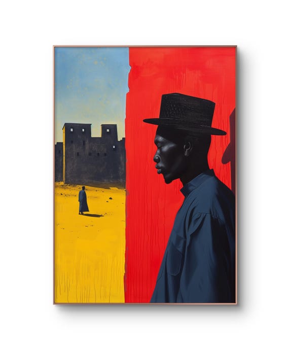 Kano Nigeria Surreal African City Wall Art Print