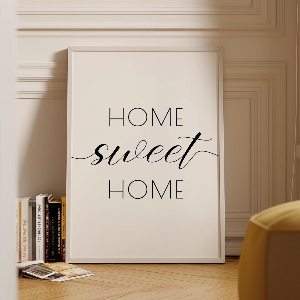 Home Sweet Home Quote, Living Room Decor