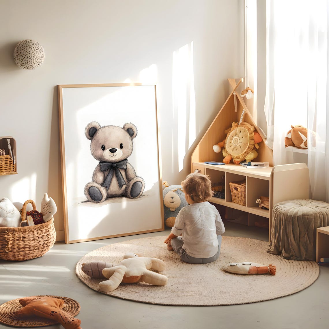 Teddy Bear Nursery Art Print - Image 2