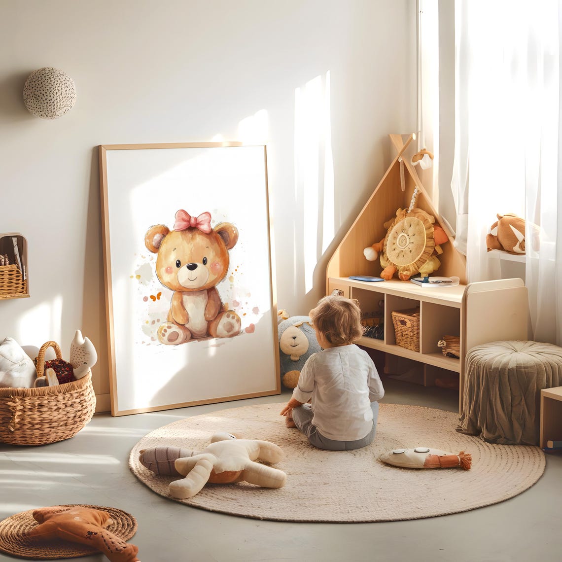 Teddy Bear Nursery Art Print - Image 2