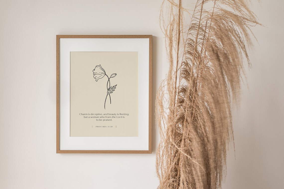 Proverbs 31 Scripture Print for Women and Mum - Image 3