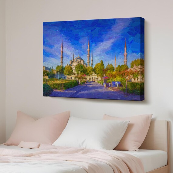 Sultan Ahmed Mosque Istanbul Blue Mosque Oil Painting Poster