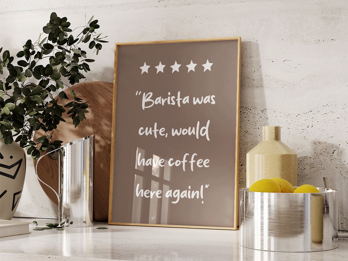 Coffee Bar Wall Art Boho Minimalist Prints Modern Art Bohominimalistdecor Trendy Coffee Art File - Image 2