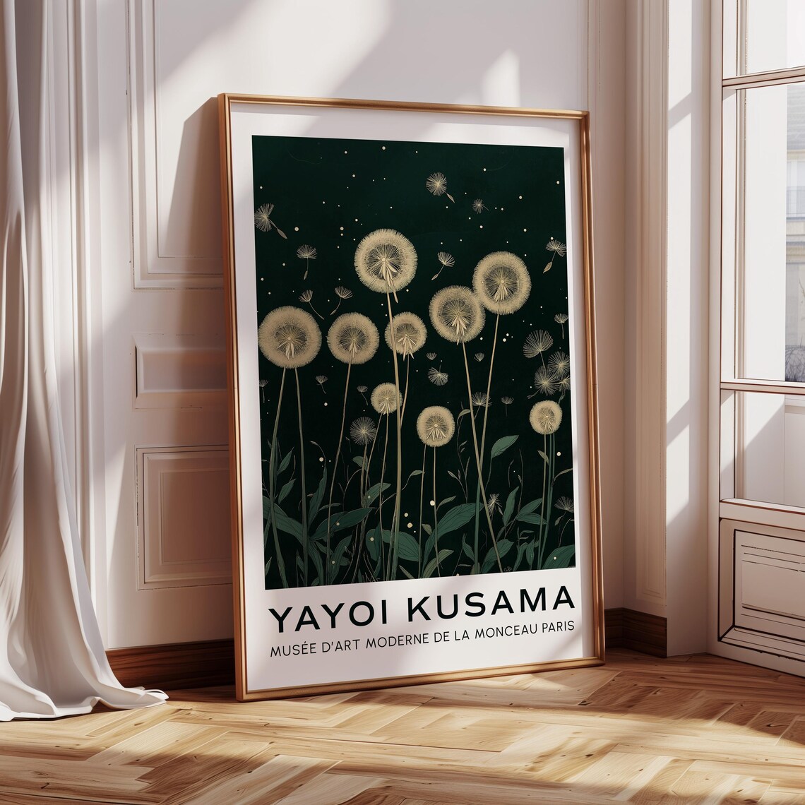 Yayoi Kusama Inspired Dandelion, Botanical Art Print - Image 3