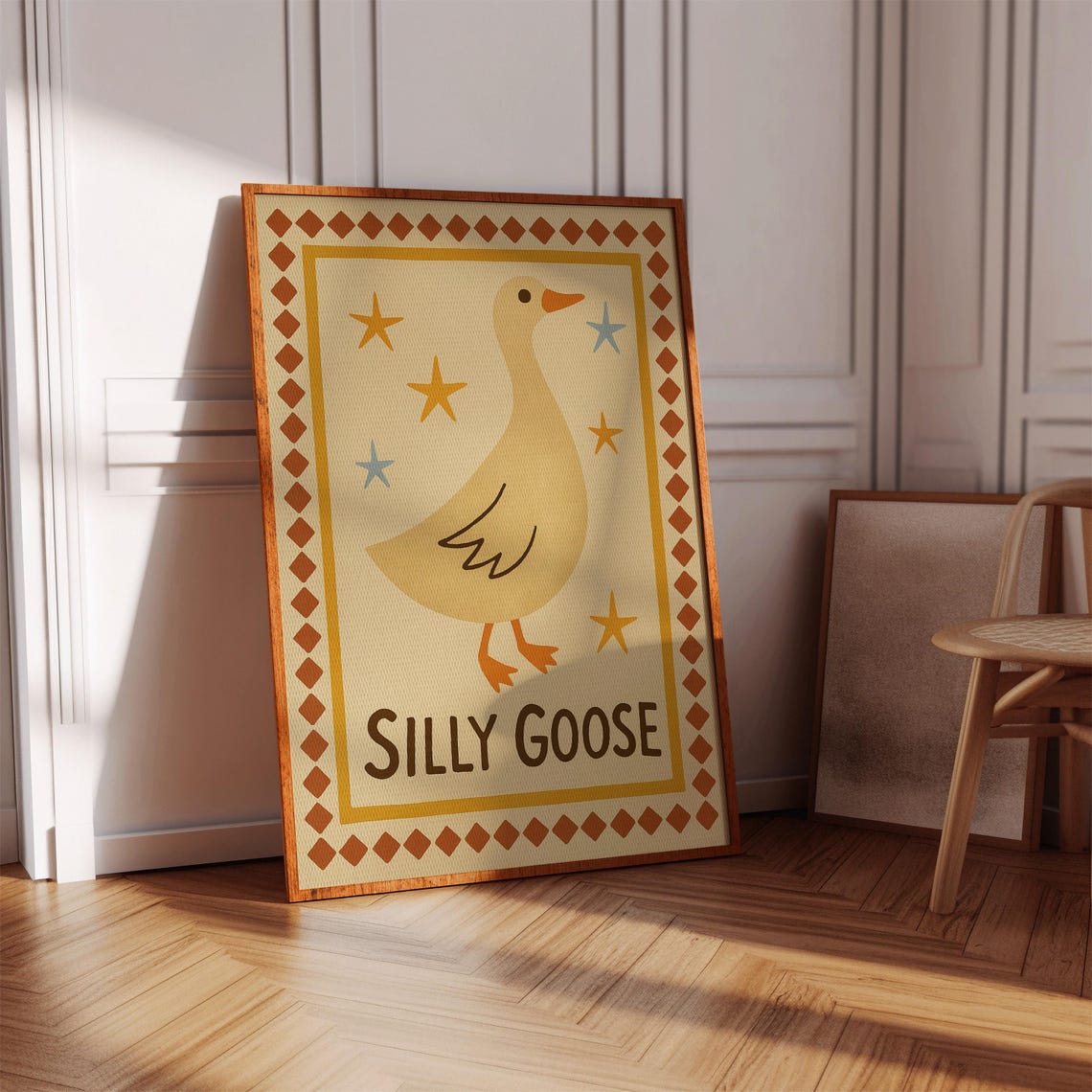 Silly Goose, Retro Folk Style Kitchen Decor - Image 5
