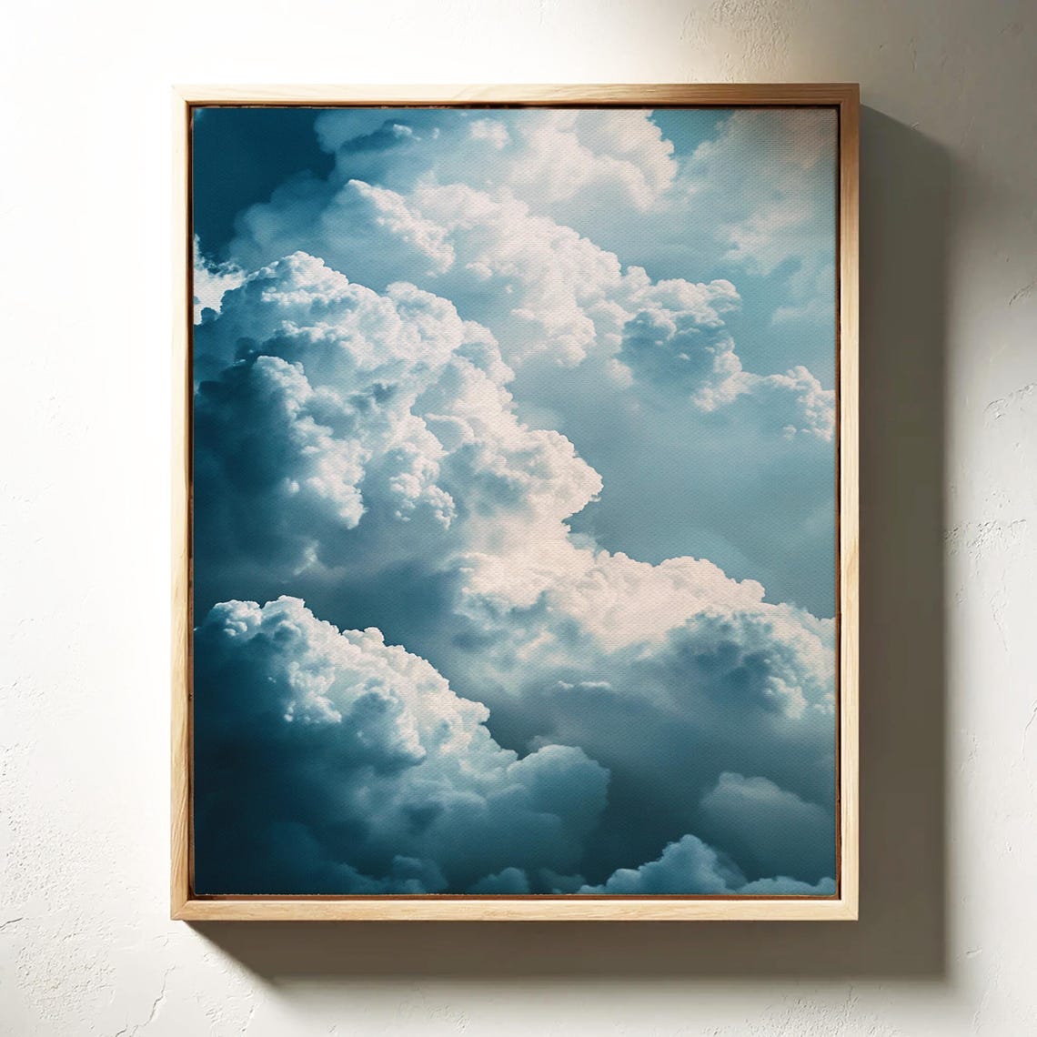 Billowing Cloudscape Print Dreamy Sky Wall Art Atmospheric Nature Photography Ethereal Cloud Formation Serene Blue Decor - Image 2