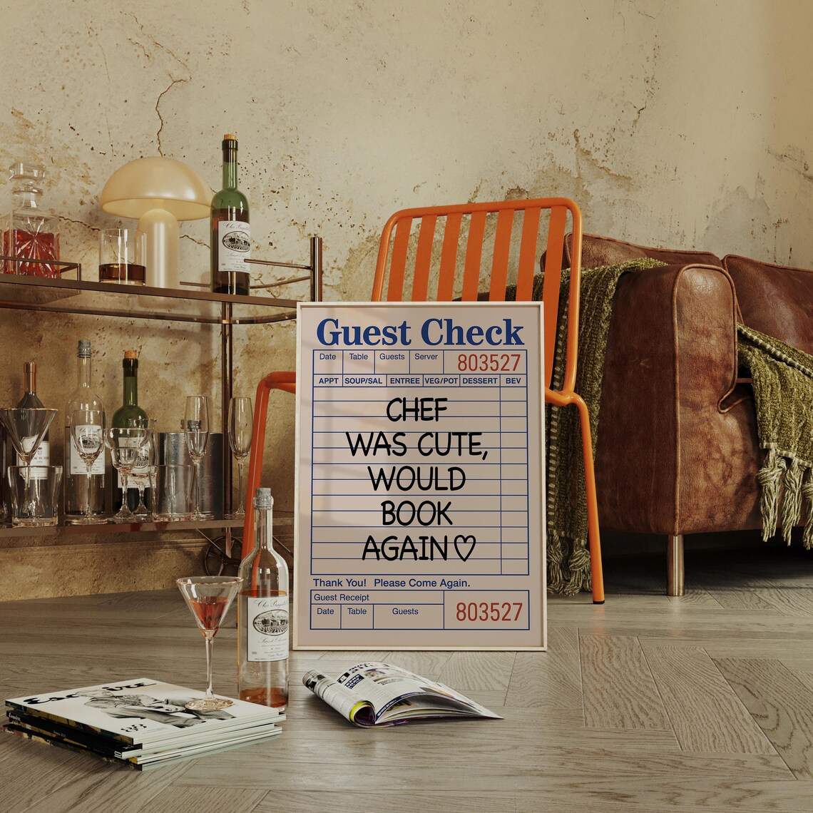 Funny Guest Check, Restaurant Humor Decor - Image 3