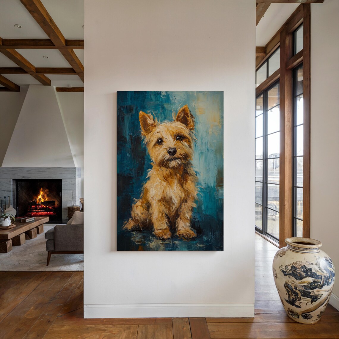 Yorkie Dog Portrait Art Print, Cute Terrier - Image 5