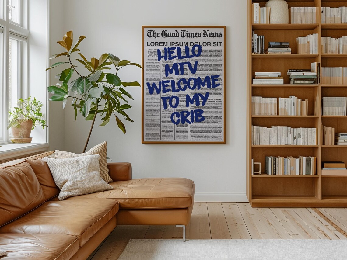 Welcome To My Crib Wall Art Boho Minimalist Prints Modern Art Bohominimalistdecor Funny Art - Image 5