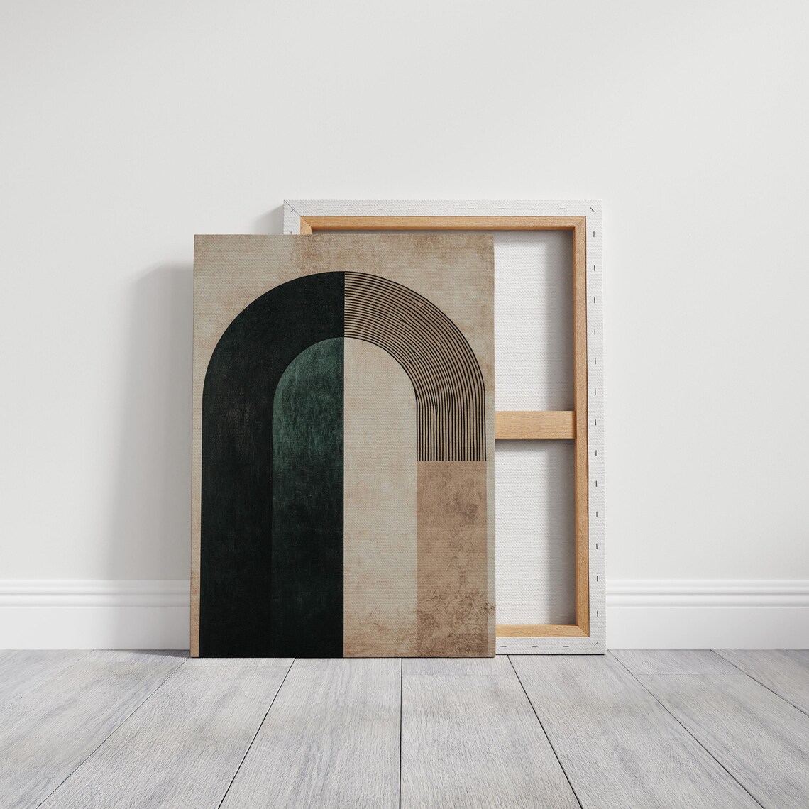 Modern Minimalist Abstract With Curved Lines - Image 3
