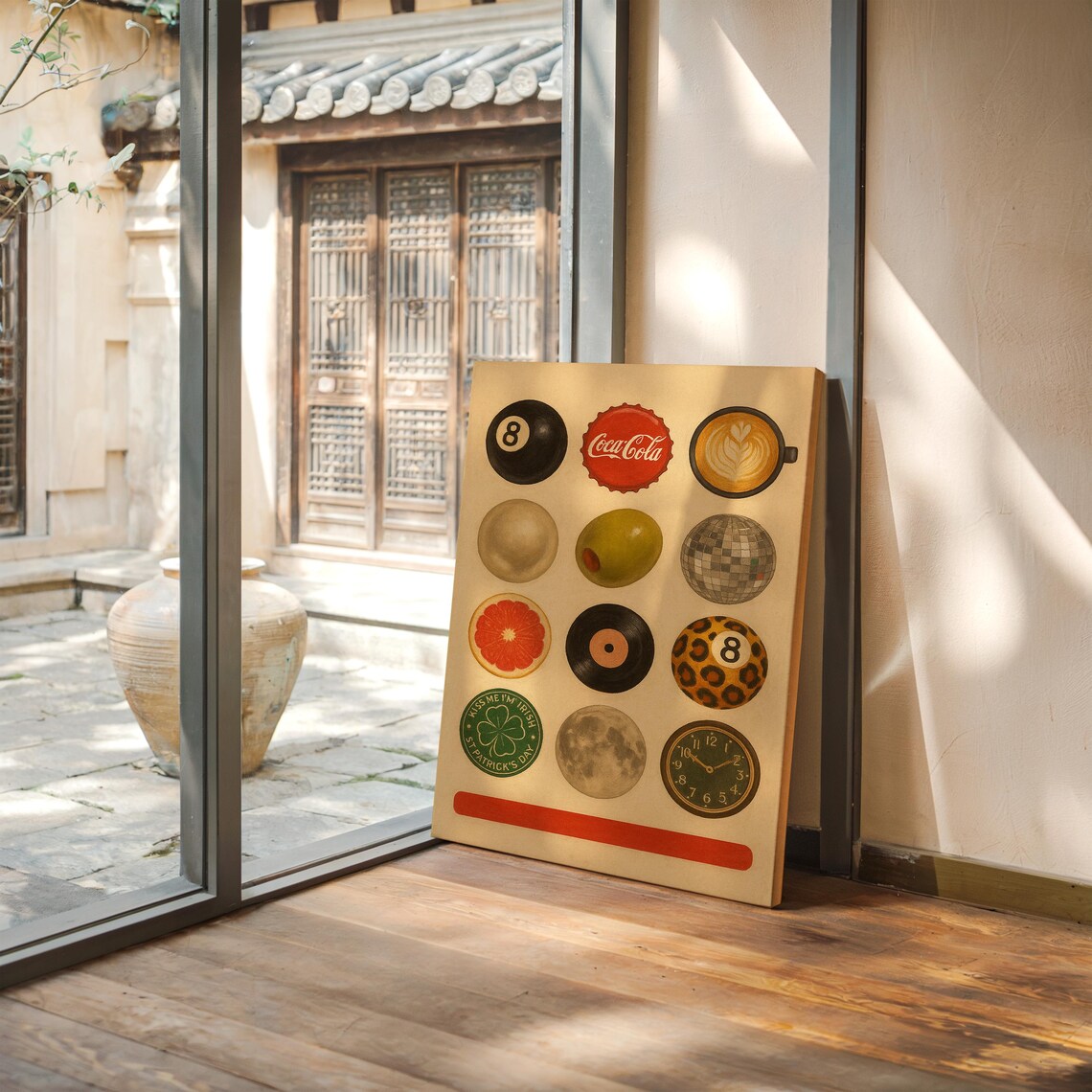 Retro Circle Icons, Midcentury Style Graphic - Image 4