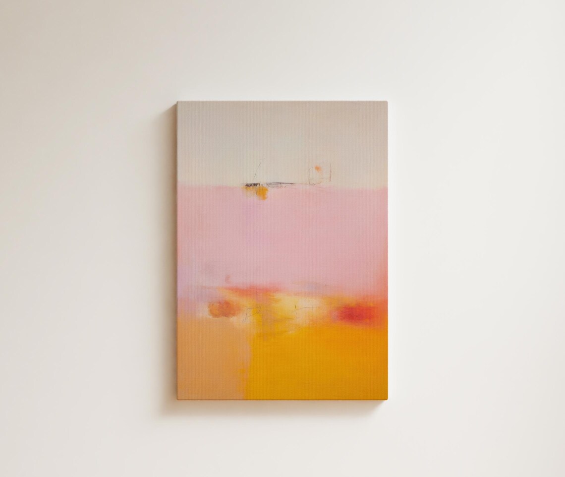 Art Colorful Modern Art Bright Colorful Art Prints Orange And Pink Large Wall Art Abstract Wall Art Minimalist Art 068