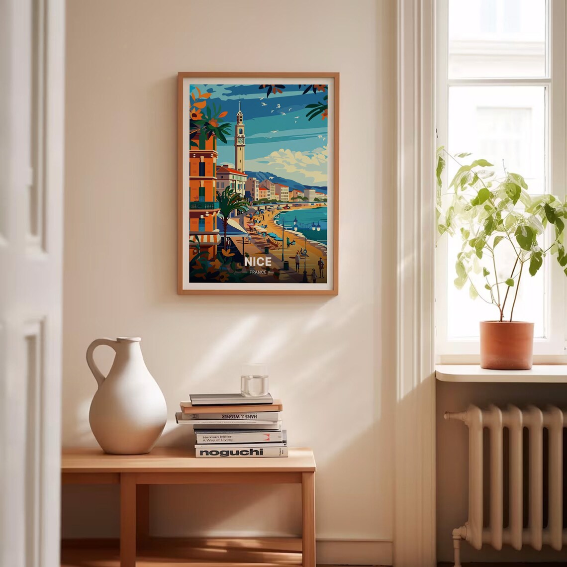 French Riviera Travel Poster, Nice Cityscape Art Print - Image 4