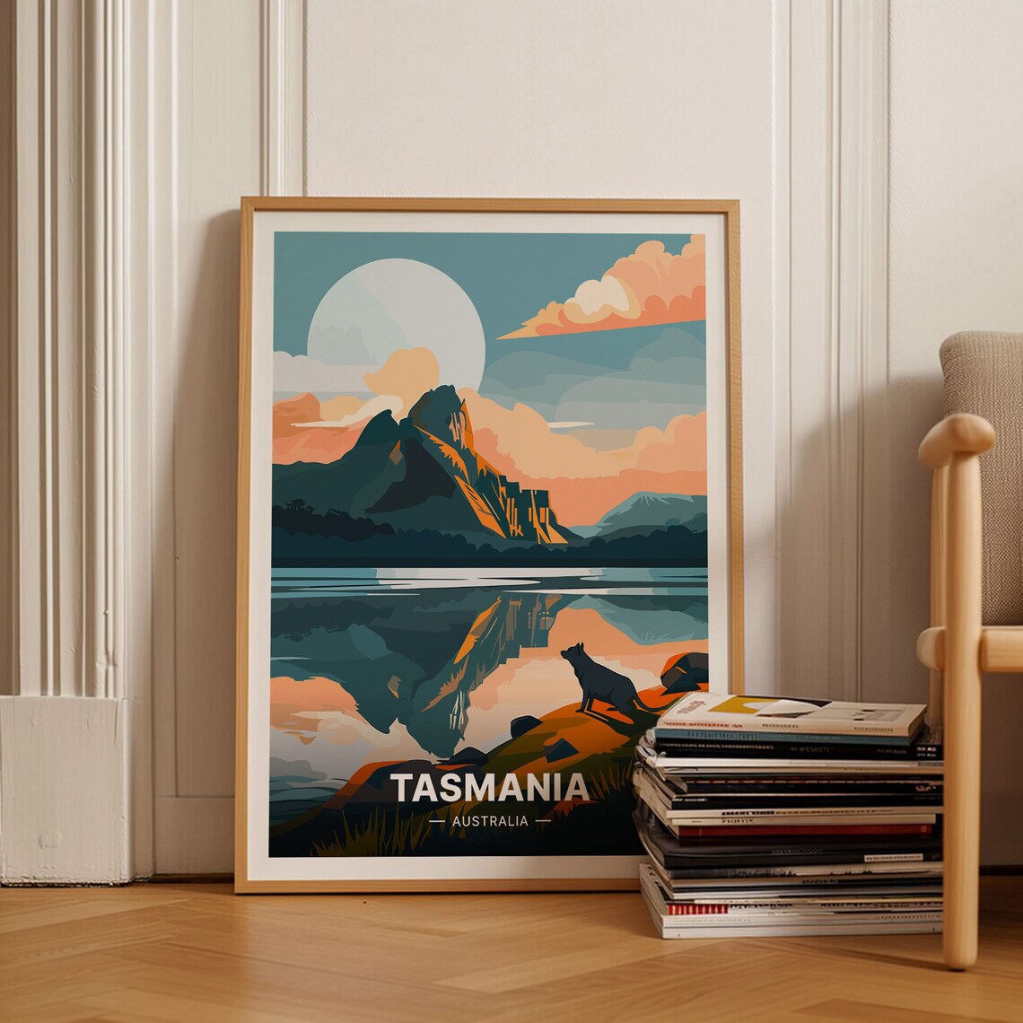 Tasmania Adventure Poster, Australia Travel Art Print