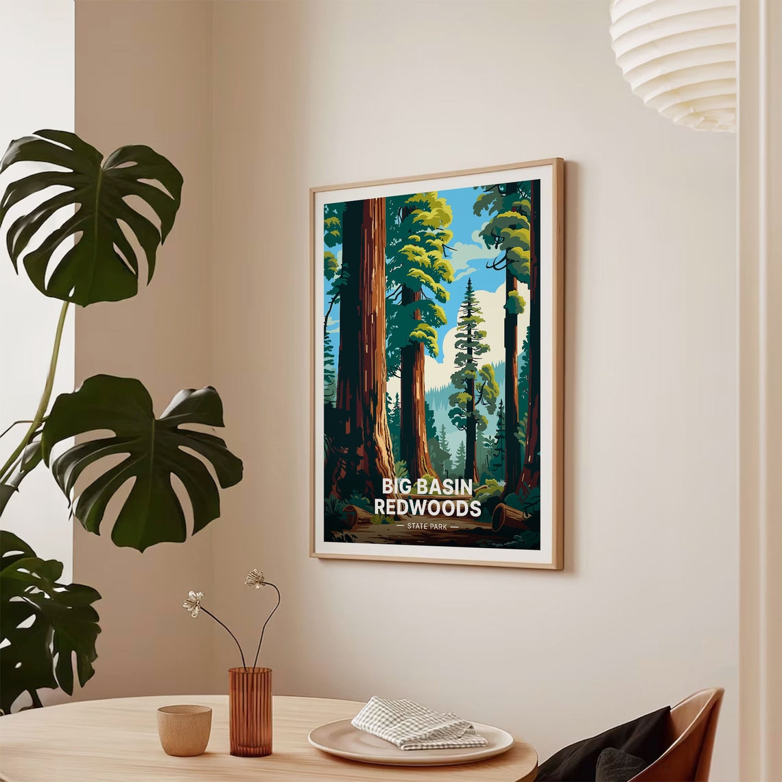 Big Basin Redwoods State Park California Giant Forest Trees Poster - Image 2