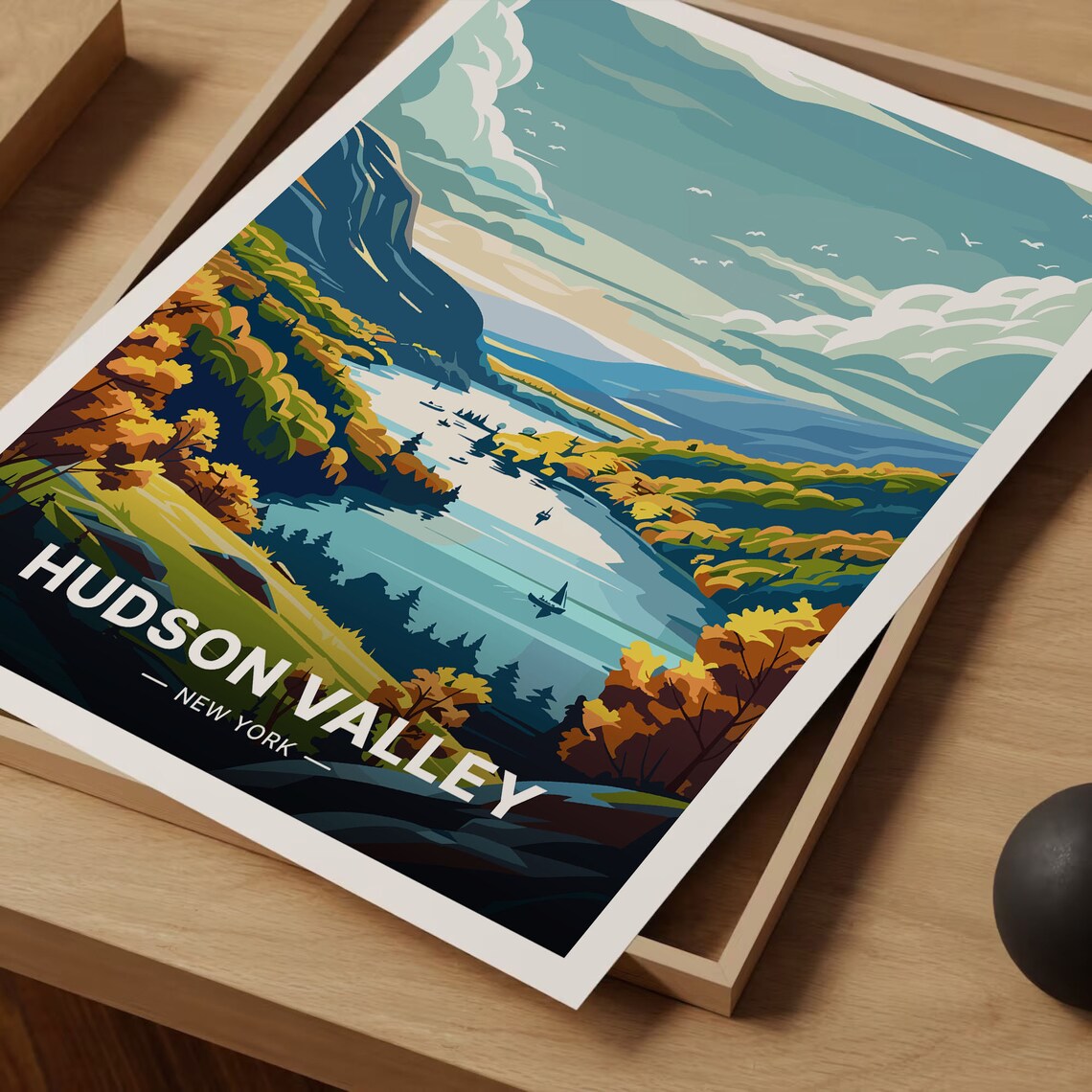 Hudson Valley Travel Poster, New York State Travel Poster - Image 3