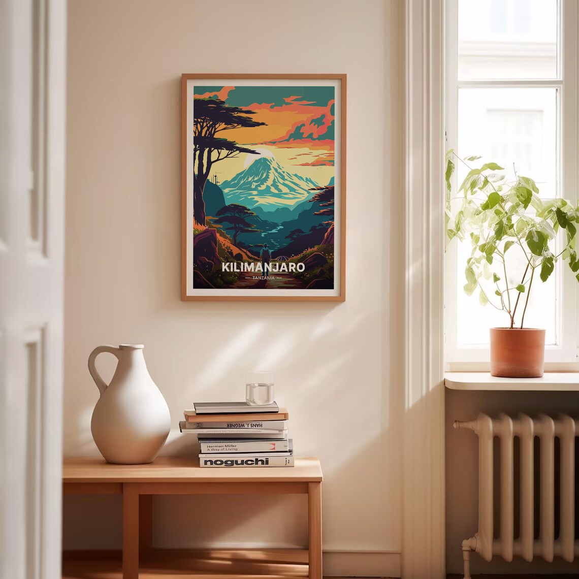 Mount Kilimanjaro Tanzania Snow Capped Peak Vintage Travel Poster - Image 4