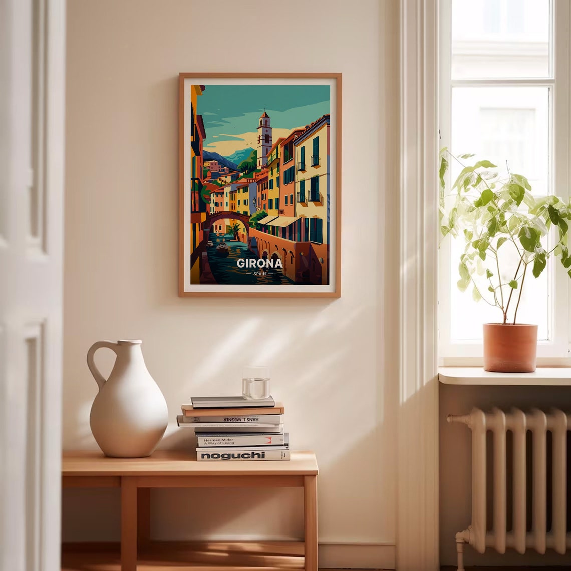 Girona Spain Riverside Old Town Stone Bridges Scenic Travel Poster - Image 4