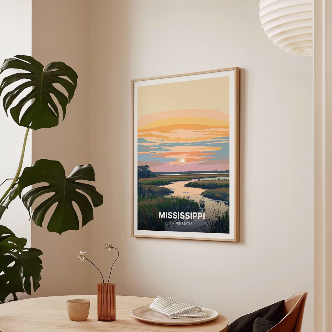 Mississippi Retro Travel Poster, Vintage Style - Image 2