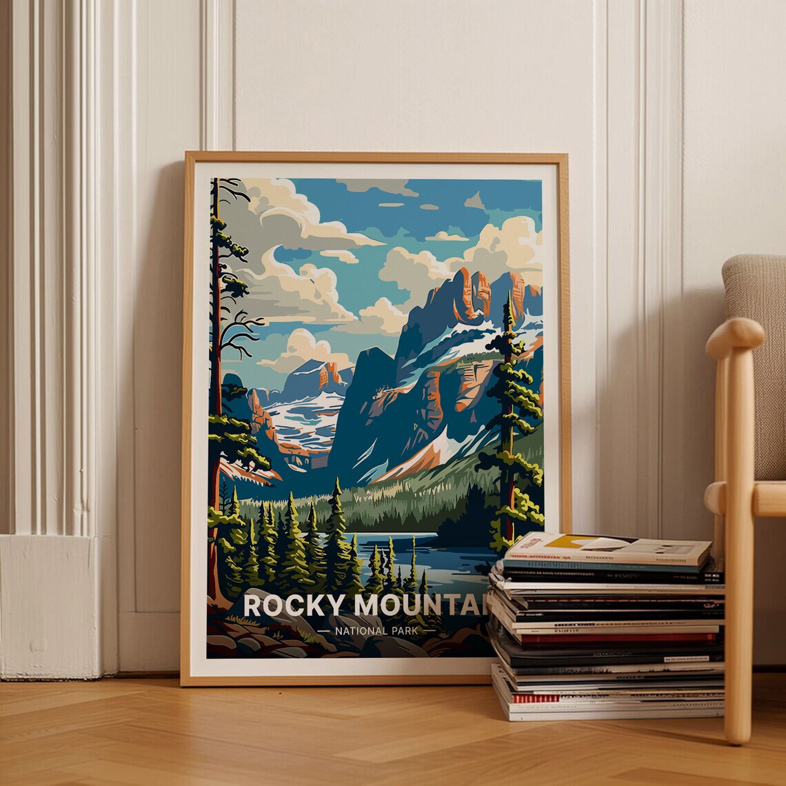 Rocky Mountain National Park Home Office Travel Poster