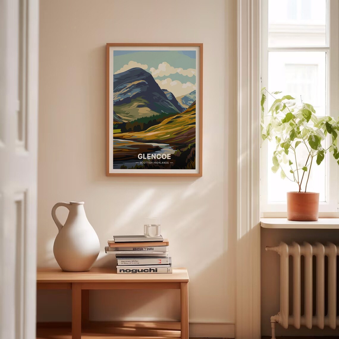 Glencoe Scottish Highlands Mountain Valley River Dramatic Travel Poster - Image 4