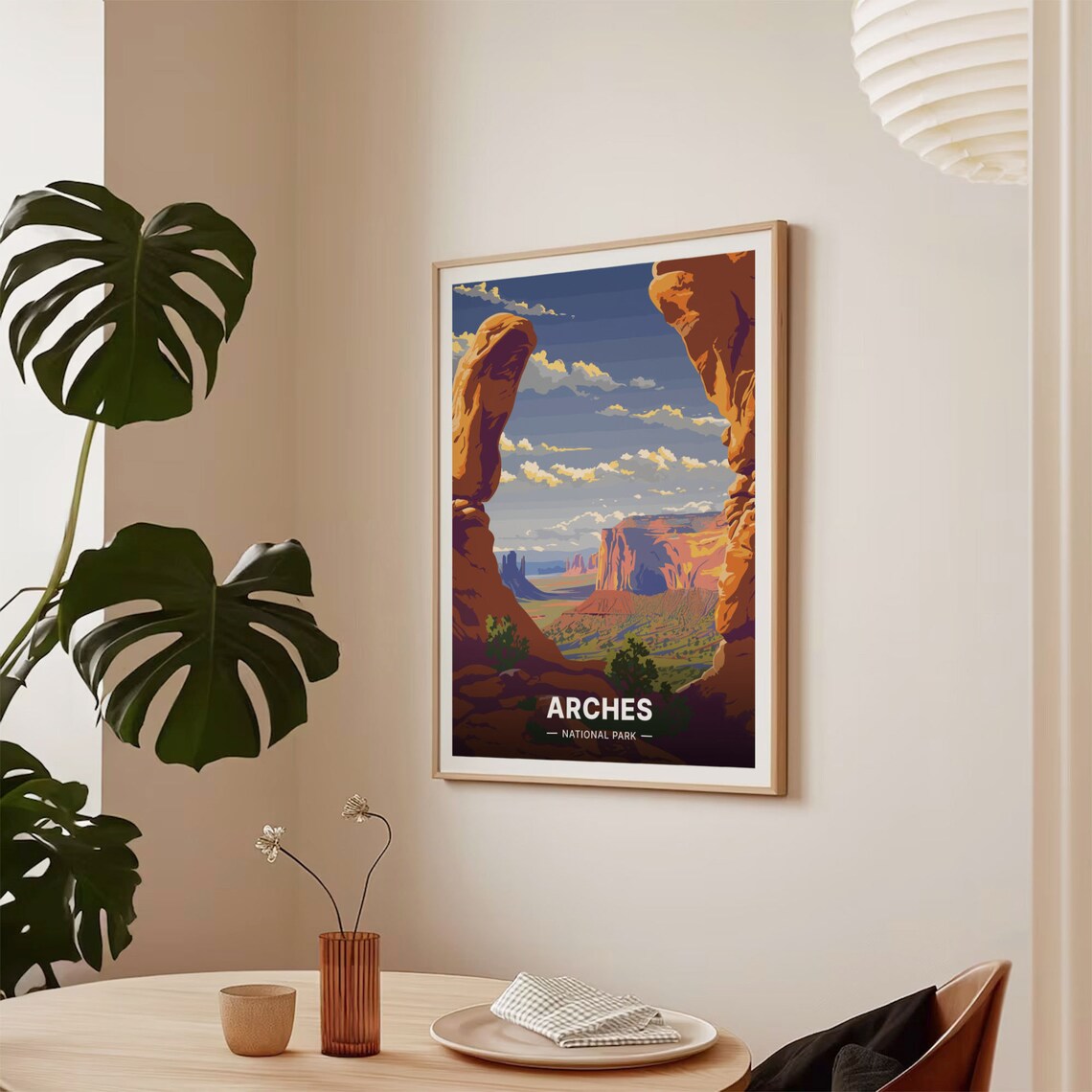 Arches National Park Retro Travel Poster Print - Image 2