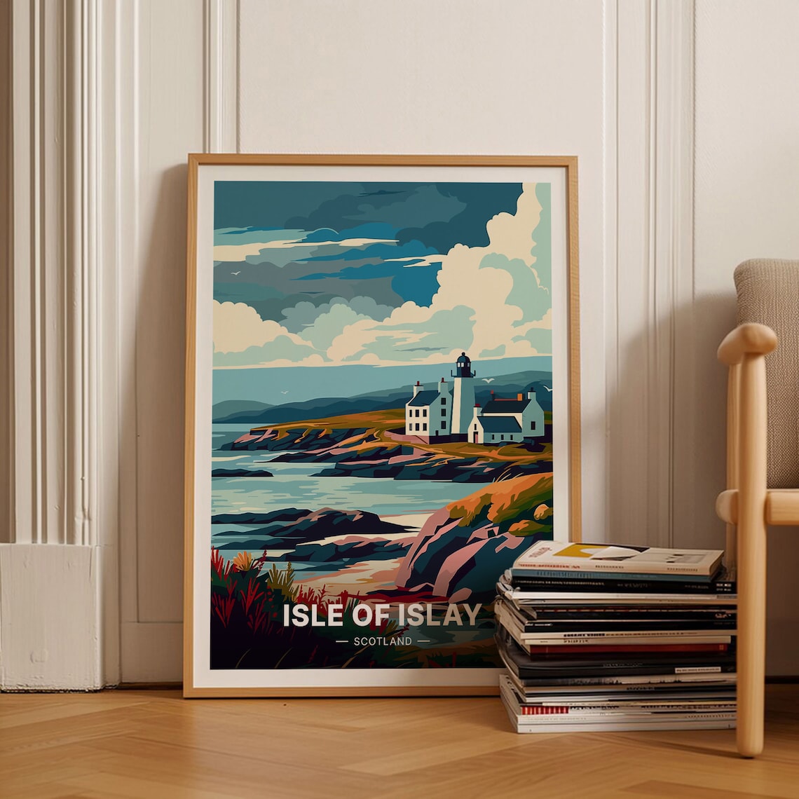 Isle of Islay Scotland Vintage Travel Poster