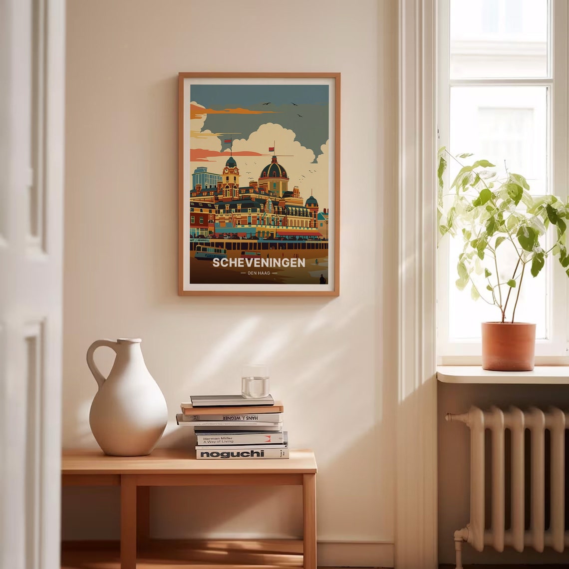 Scheveningen Den Haag Grand Seafront Hotels Retro Dutch Coast Poster - Image 4