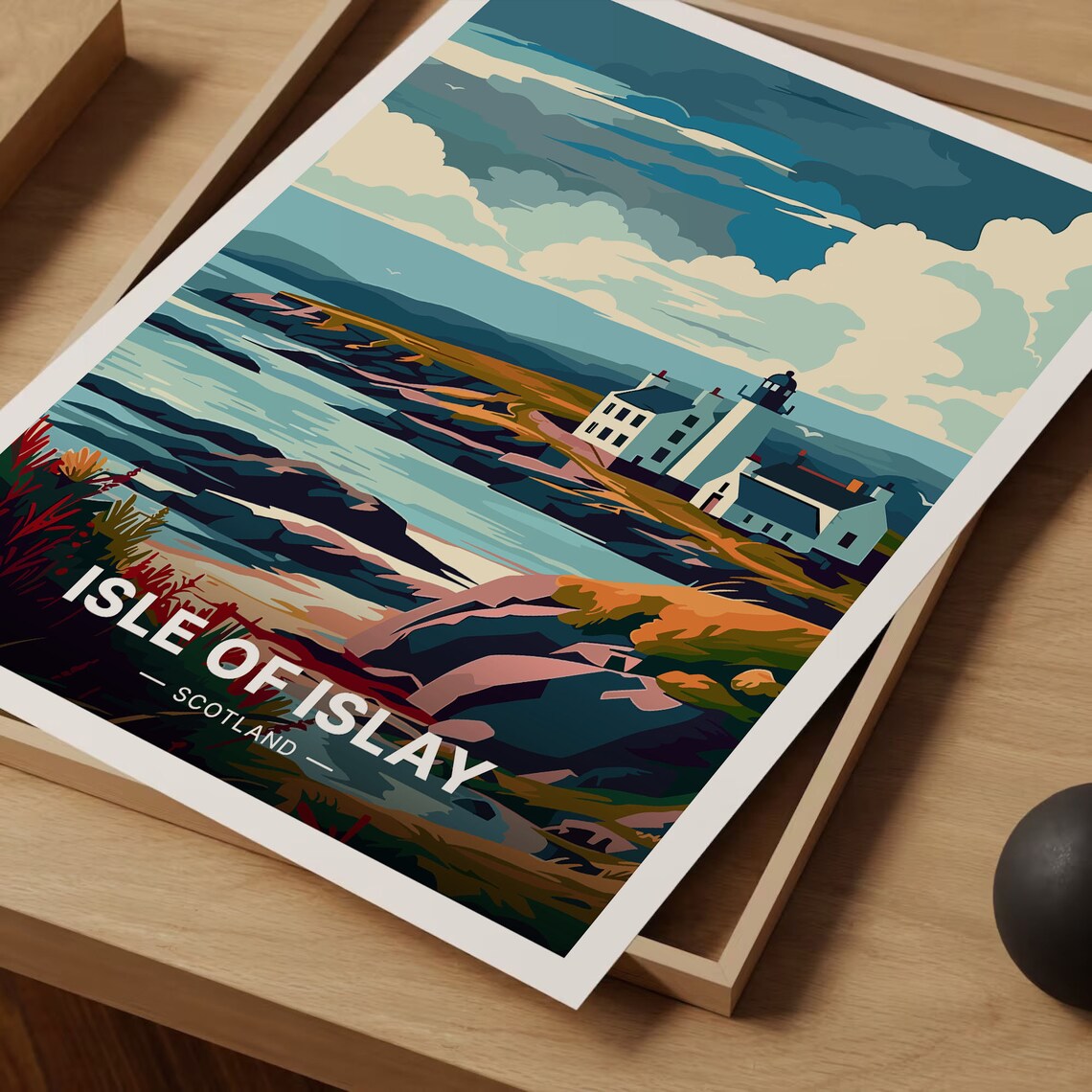 Isle of Islay Scotland Vintage Travel Poster - Image 3