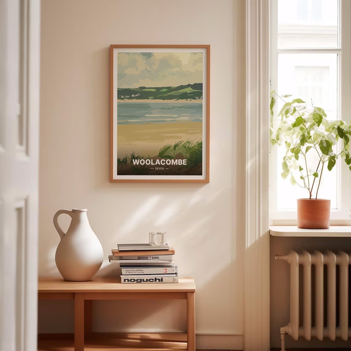 Woolacombe Devon Sandy Beach Rolling Hills Seaside Escape Poster - Image 4