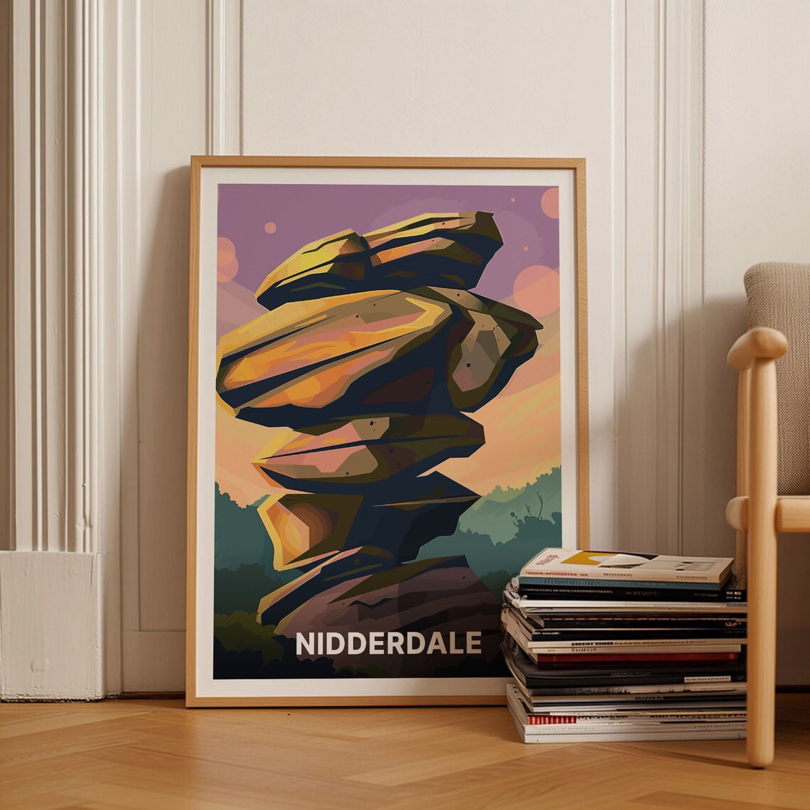 Nidderdale Brimham Rocks Balancing Stones Yorkshire Dales Poster