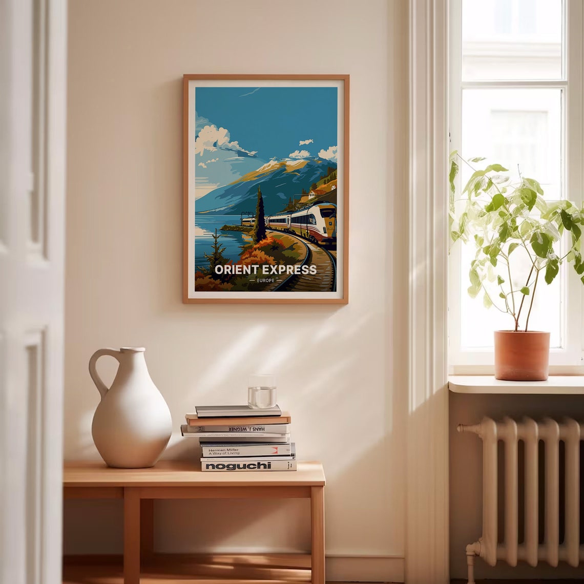 Orient Express Europe Luxury Train Lakeside Mountain Art Poster - Image 4