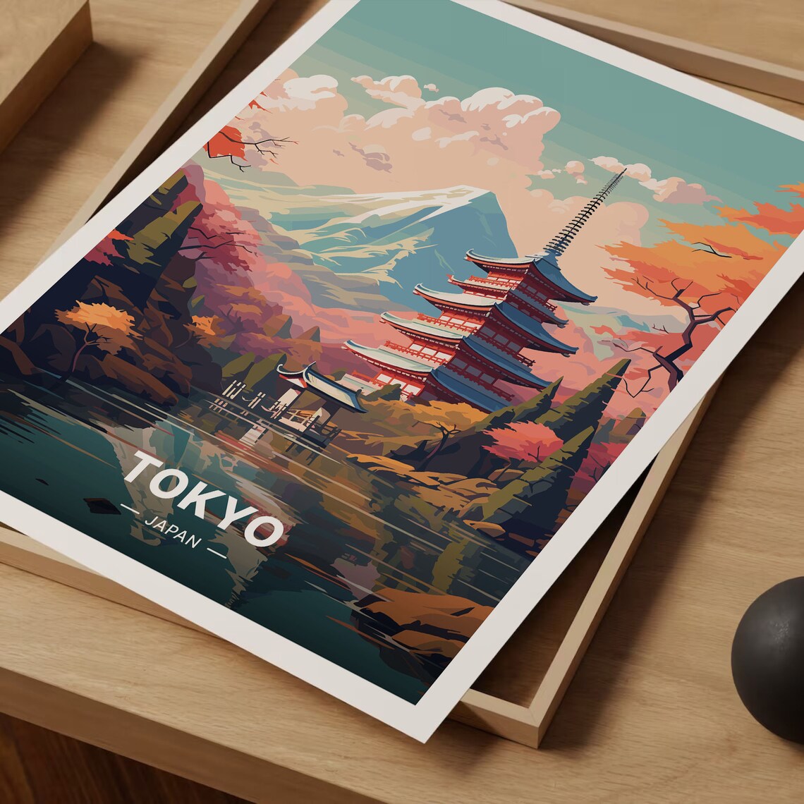Tokyo Vintage Travel Poster, Japan Wall Art - Image 3