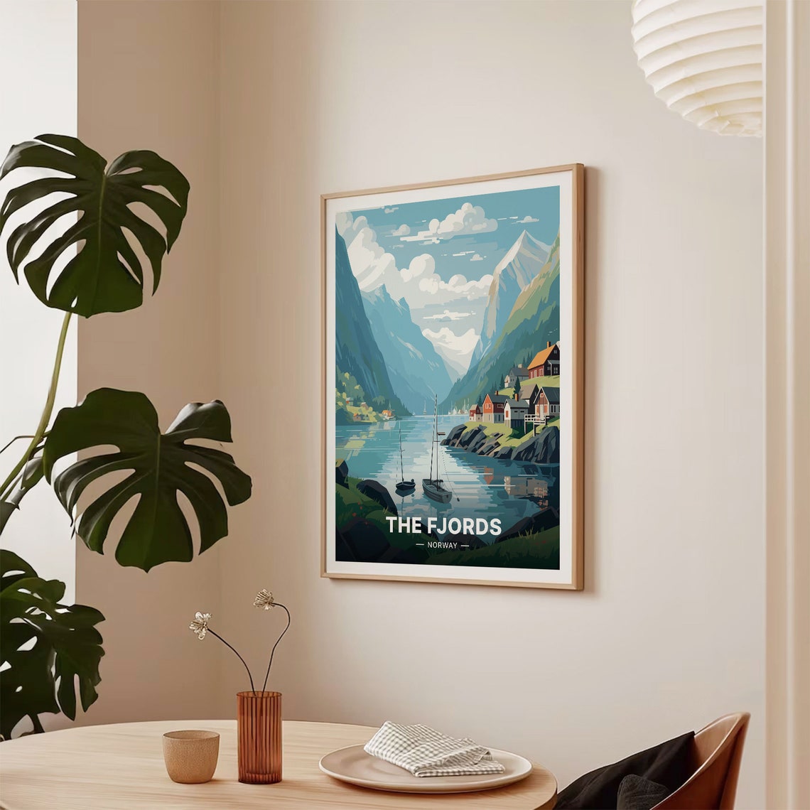 Norway Fjords Anniversary Gift Poster - Image 2