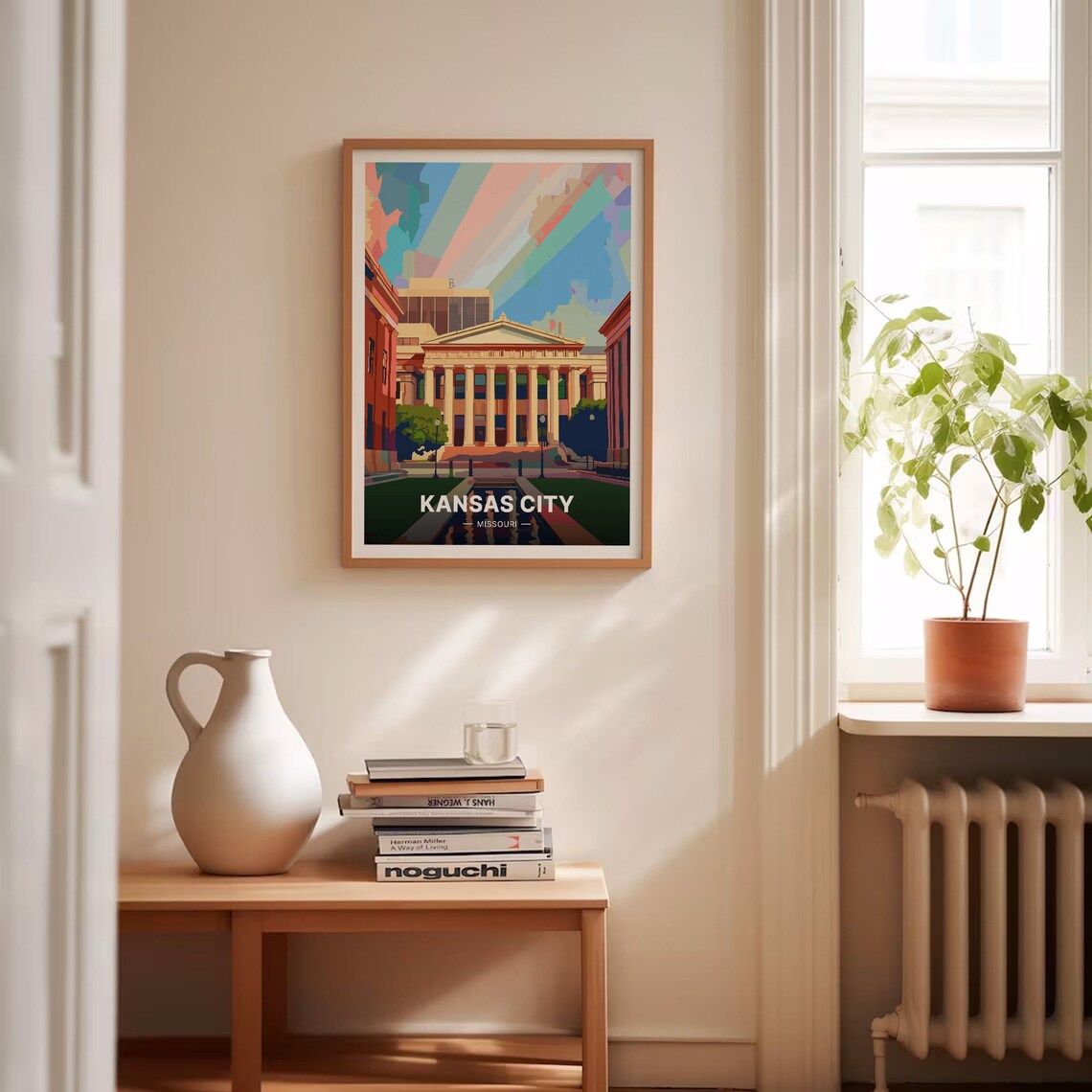 Kansas City Retro Travel Poster, Mid-Century Modern - Image 4