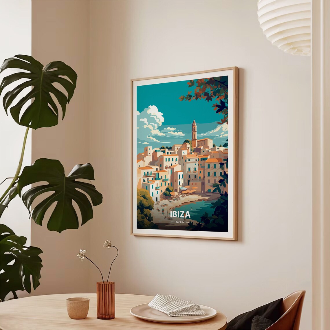 Ibiza Spain Travel Poster, Mediterranean Decor Art Print - Image 2