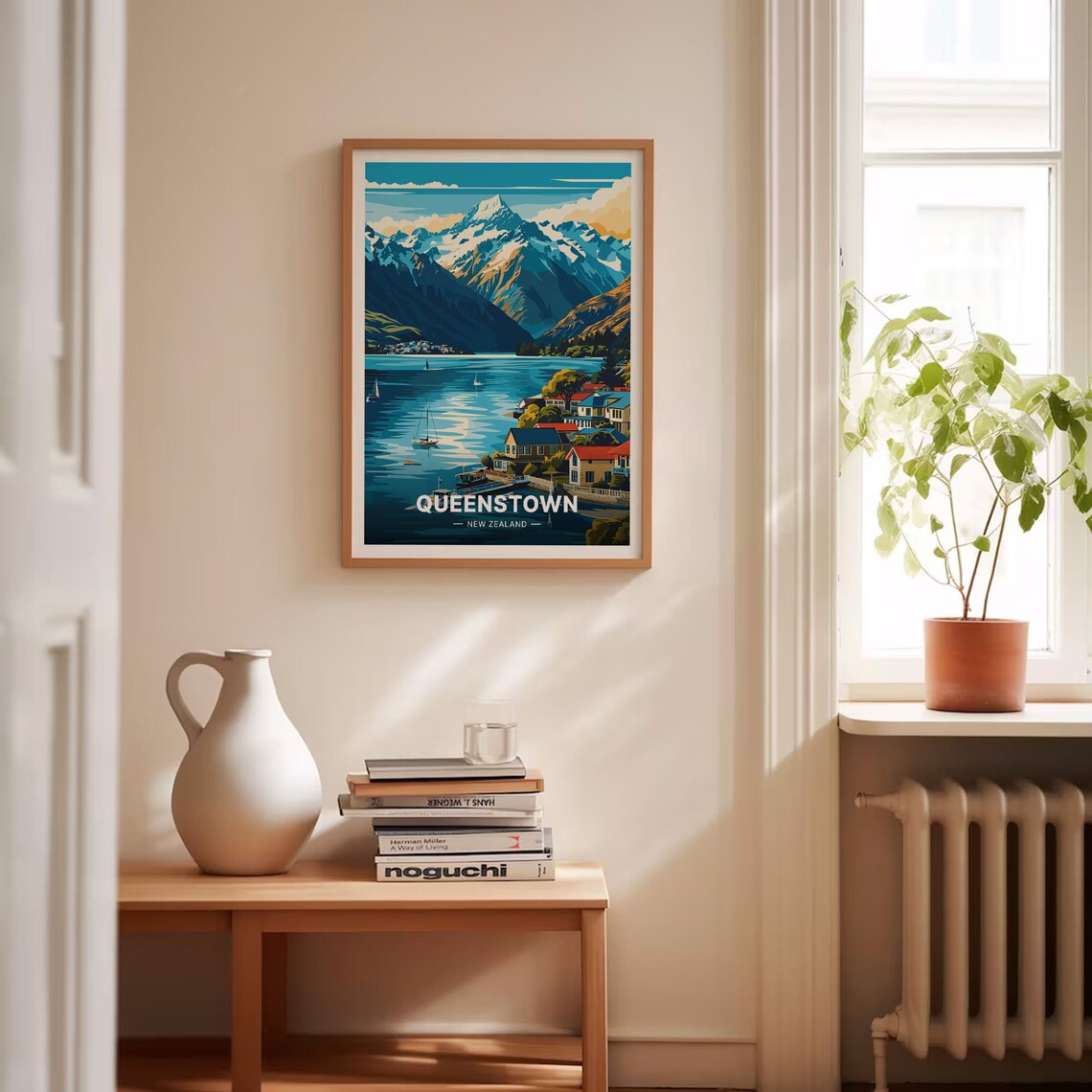 Queenstown New Zealand Travel Poster, Scenic Landscape - Image 4