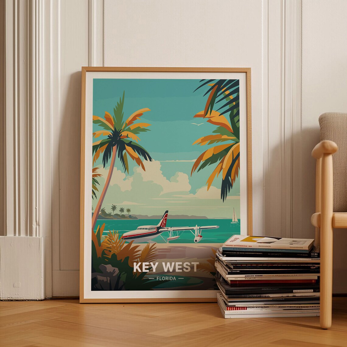 Key West Florida Keys Travel Poster, Home Decor